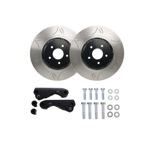 354mm front two piece rotor kit for s/r chassis with 370z akebono or infinity g37 calipers